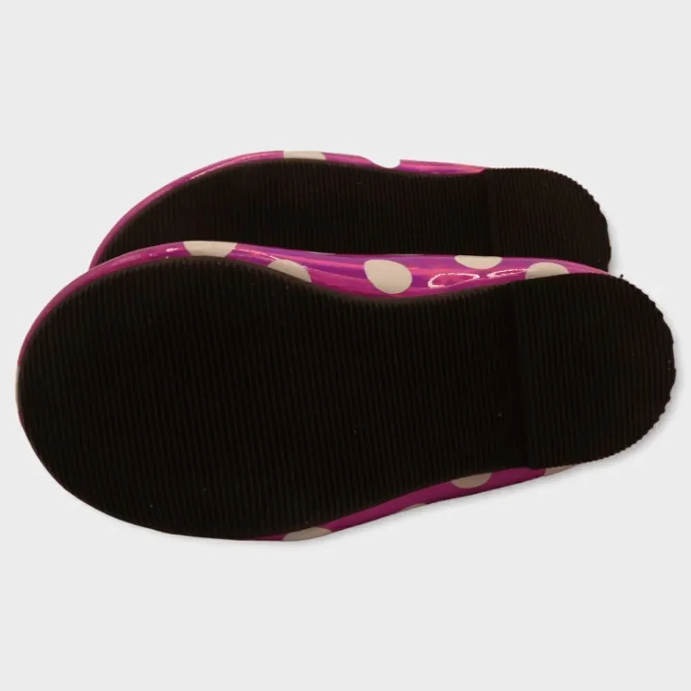 Disney Baby Minnie Mouse Toddler Mary Jane Flats Pink Size 5 Polka Dot